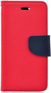 FANCY BOOK FLIP CASE FOR MEIZU M3 NOTE RED-NAVY