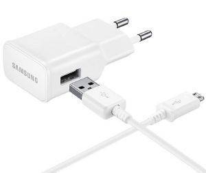 SAMSUNG FAST CHARGER EP-TA20EW 2000MA WHITE + SAMSUNG MICRO USB BULK