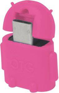 LOGILINK AA0065 MINI MICRO USB B/M TO USB A/F OTG ADAPTER PINK