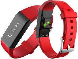 SPORTWATCH VIDONN A6 BLUETOOTH SMART WRISTBAND WITH HEART RATE MONITOR RED