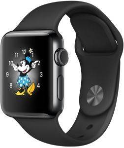 APPLE WATCH 2 38MM MP492 SPACE BLACK STAINLESS STEEL CASE WITH BLACK SPORT BAND