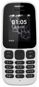 NOKIA 105 2017 DUAL SIM WHITE GR NOKIA 105 2017 DUAL SIM WHITE GR