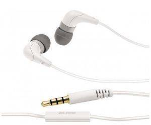 ACME HE15W GROOVY IN-EAR HEADPHONES WITH MIC WHITE ACME HE15W GROOVY IN-EAR HEADPHONES WITH MIC WHITE