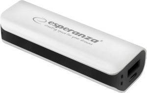 ESPERANZA EMP103WK POWER BANK JOULE 2200MAH WHITE/BLACK ESPERANZA EMP103WK POWER BANK JOULE 2200MAH WHITE/BLACK