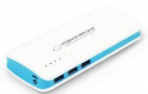 ESPERANZA EMP106WB POWER BANK RADIUM 8000MAH WHITE/BLUE ESPERANZA EMP106WB POWER BANK RADIUM 8000MAH WHITE/BLUE