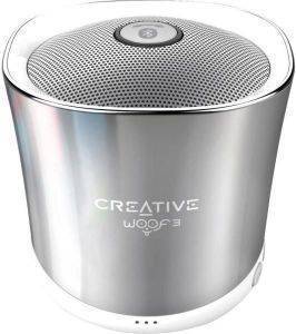 CREATIVE WOOF3 MICRO-SIZED BLUETOOTH MP3/FLAC SPEAKER WINTER CHROME