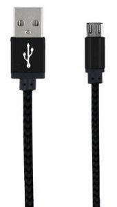 FOREVER BRAIDED MICRO USB CABLE BLACK
