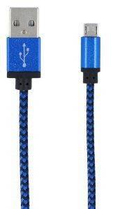 FOREVER BRAIDED MICRO USB CABLE BLUE