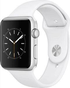 APPLE WATCH 1 42MM MNNL2 SILVER ALUMINIUM CASE WITH WHITE SPORT BAND