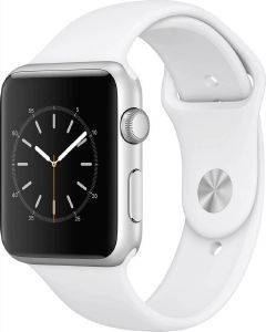 APPLE WATCH 1 42MM MNNL2 SILVER ALUMINIUM CASE WITH WHITE SPORT BAND APPLE WATCH 1 42MM MNNL2 SILVER ALUMINIUM CASE WITH WHITE SPORT BAND