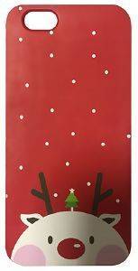 BACK COVER SILICONE CASE REINDEER TREE FOR HUAWEI P10 LITE -RED