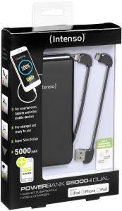 INTENSO 7335520 POWERBANK S5000-I + LIGHTNING 5000MAH BLACK