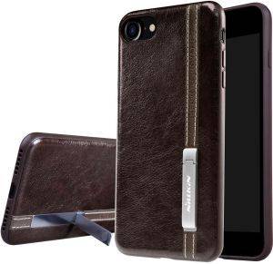 NILLKIN PHENOM BACK COVER CASE STAND FOR APPLE IPHONE 7 DARK BROWN
