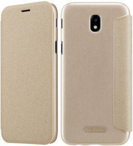 NILLKIN SPARKLE LEATHER FLIP CASE FOR SAMSUNG GALAXY J7 2017 J730 GOLD