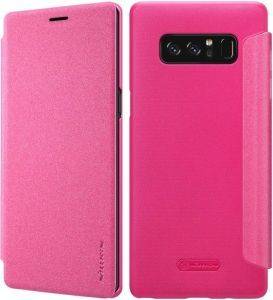 NILLKIN SPARKLE LEATHER FLIP CASE FOR SAMSUNG GALAXY NOTE 8 PINK