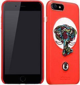 NILLKIN TPU BROCADE BACK COVER CASE FOR APPLE IPHONE 7/IPHONE 8 RED