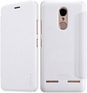 NILLKIN SPARKLE LEATHER FLIP CASE FOR LENOVO K6 POWER WHITE