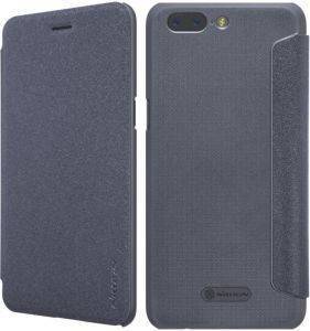 NILLKIN SPARKLE LEATHER FLIP CASE FOR ONE PLUS 5/A5000 BLACK