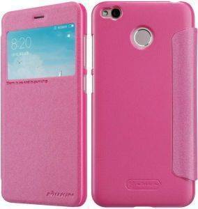 NILLKIN SPARKLE LEATHER FLIP CASE FOR XIAOMI REDMI 4X RED