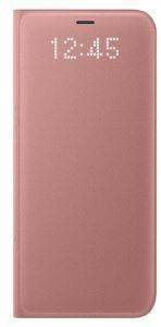 SAMSUNG FLIP CASE LEATHER LED EF-NG950PP FOR GALAXY S8 PINK