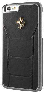 FERRARI 488 DEBOSSED LEATHER REAR CASE FOR APPLE IPHONE 6/6S BLACK / -RED FERRARI 488 DEBOSSED LEATHER REAR CASE FOR APPLE IPHONE 6/6S BLACK / -RED