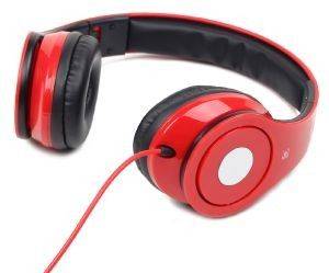 GEMBIRD MHS-DTW-R FOLDING STEREO HEADPHONES \'DETROIT\' RED