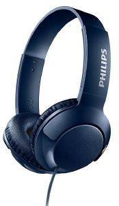 PHILIPS SHL3070BL/00 BASS+ ON-EAR FLAT FOLDING HEADPHONES BLUE