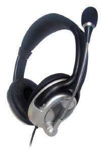 GEMBIRD MHS-401 STEREO HEADSET AND VOLUME CONTROL BLACK/SILVER GEMBIRD MHS-401 STEREO HEADSET AND VOLUME CONTROL BLACK/SILVER