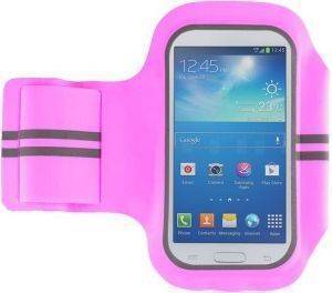 PLASTIC ARMBAND CASE SUPER FIT FOR SAMSUNG GALAXY S4 5\'\' PINK