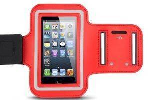 ESPERANZA EMA122R-L UNIVERSAL SPORT PLASTIC ARMBAND CASE FOR SMARTPHONES LARGE -RED