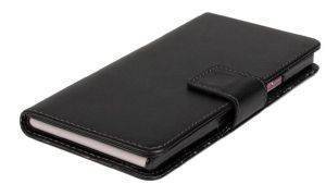  LEATHER FLIP BOOK HUAWEI ASCEND G6 FOLDABLE BLACK