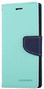  LEATHER FLIP FANCY DIARY GOOSPERY APPLE IPHONE 6 MINT GREEN - BLUE