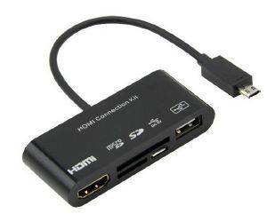PURE 5 IN 1 MICRO USB CONNECTION KIT CARD READER +FULL HD ADAPTER