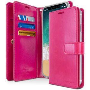 MERCURY GOOSPERY MANSOOR LEATHER DIARY FLIP CASE APPLE IPHONE 7 HOT PINK