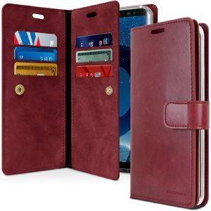 MERCURY GOOSPERY MANSOOR LEATHER DIARY FLIP CASE APPLE IPHONE 7 WINE -RED