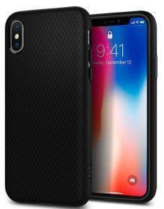 SPIGEN LIQUID AIR TPU BACK COVER CASE FOR APPLE IPHONE X / XS MATTE BLACK