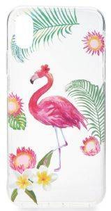 FORCELL SUMMER FLAMINGO SILICONE BACK COVER CASE FOR XIAOMI REDMI NOTE 5 PRO WHITE
