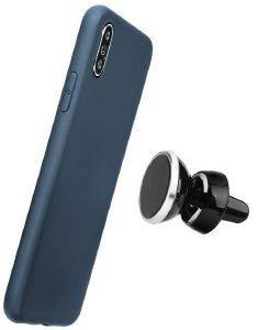 FORCELL SOFT SILICONE MAGNET BACK COVER CASE FOR XIAOMI REDMI 6 PRO / MI A2 LITE DARK BLUE