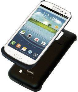 LOGILINK PA0077 TPU  COVER FOR SAMSUNG GALAXY S5 WITH INTEGRATED 3800MAH BATTERY CASE BLACK