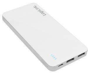 LOGILINK PA0190 MOBILE POWER BANK 10000MAH 2X USB WHITE