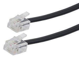 CABLEXPERT TC6P4C-3M-BK TELEPHONE CORD 6P4C 3M BLACK CABLEXPERT TC6P4C-3M-BK TELEPHONE CORD 6P4C 3M BLACK