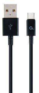 CABLEXPERT CC-USB2P-AMCM-2M TYPE-C CHARGING AND DATA CABLE 2M BLACK