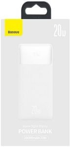 BASEUS BIPOW FAST CHARGE POWER BANK 20000MAH 20W WHITE