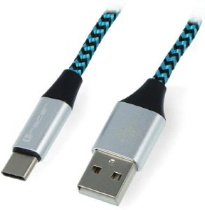 TRACER USB 2.0 CABLE TYPE-C A MALE - C MALE 1M BLACK/SILVER TRACER USB 2.0 CABLE TYPE-C A MALE - C MALE 1M BLACK/SILVER