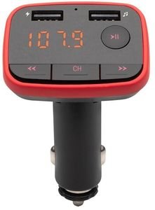 SAVIO TR-10 FM TRANSMITTER WITH BLUETOOTH + DUAL USB CAR CHARGER 2A