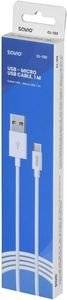 SAVIO CL-123 USB - MICRO USB CABLE 2.1A 1M