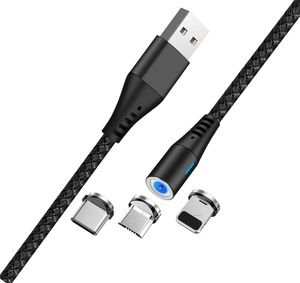 MAXLIFE MAGNETIC CABLE MXUC-02 3IN1 FAST CHARGE 2A BLACK MAXLIFE MAGNETIC CABLE MXUC-02 3IN1 FAST CHARGE 2A BLACK