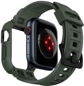 SPIGEN RUGGED ARMOR PRO BAND FOR APPLE WATCH 4 / 5 / 6 / SE 44 MM GREEN SPIGEN RUGGED ARMOR PRO BAND FOR APPLE WATCH 4 / 5 / 6 / SE 44 MM GREEN