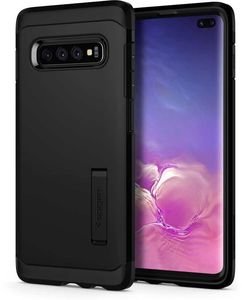 SPIGEN TOUGH ARMOR BACK COVER CASE STAND FOR SAMSUNG GALAXY S10 PLUS BLACK