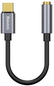 BASEUS L54 TYPE-C MALE TO 3.5MM FEMALE ADAPTER DEEP GREY